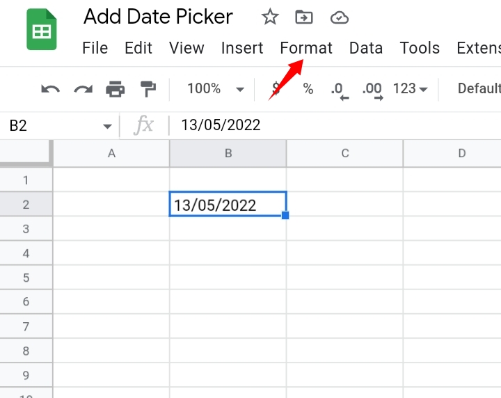 How To Add Date Picker In Google Sheets