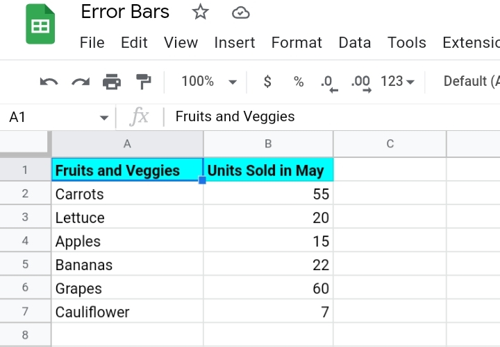 1How To Add Error Bars In Google Sheets