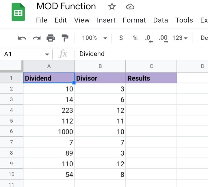 1How To Use The Mod Function In Google Sheets