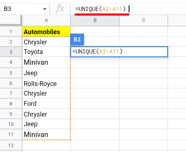 2 How To Create A Unique List Of Data Across Multiple Columns In Google Sheets