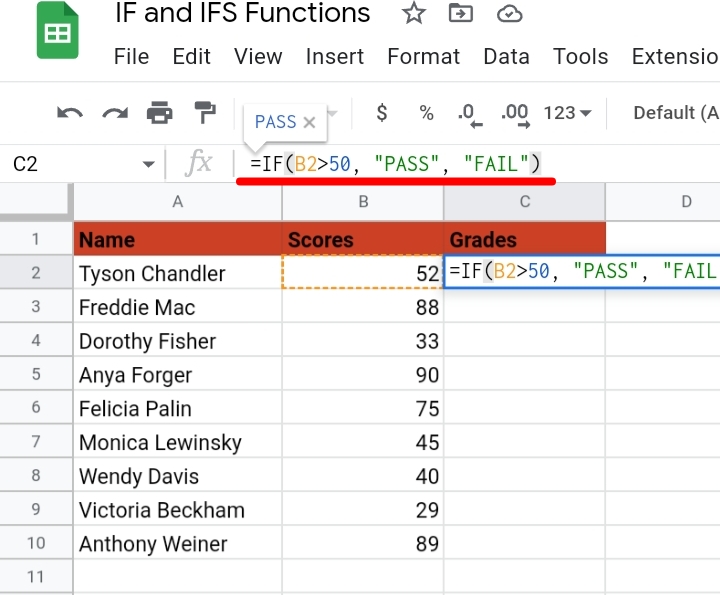 2 how to do multiple if statements in google sheets