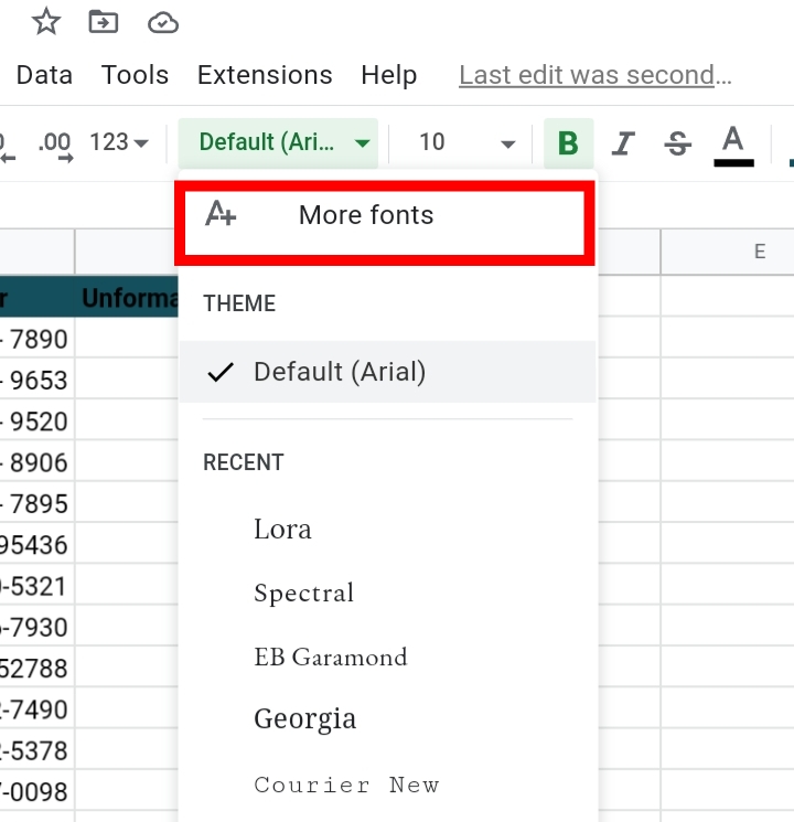 26How To Change The Default Font In Google Sheets