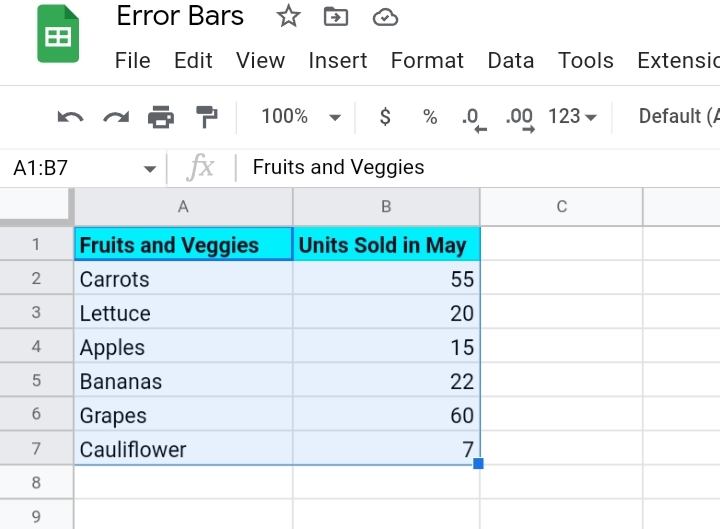 2How To Add Error Bars In Google Sheets