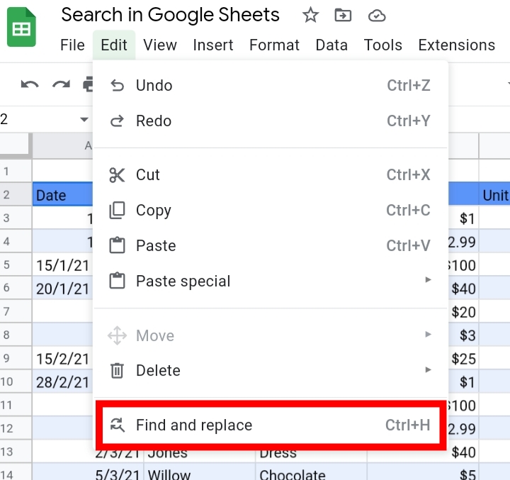 34How To Search In Google Sheets