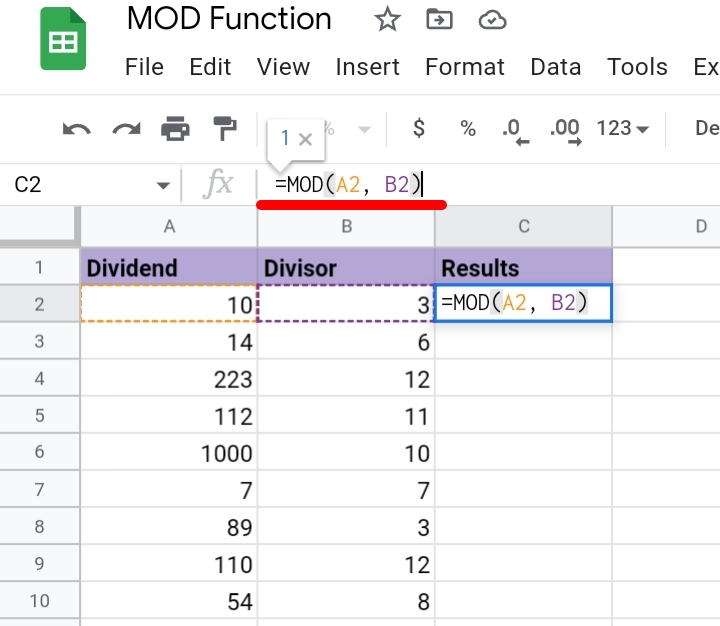 3How To Use The Mod Function In Google Sheets