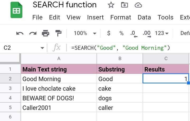 3How To Use The Search Function In Google Sheets.