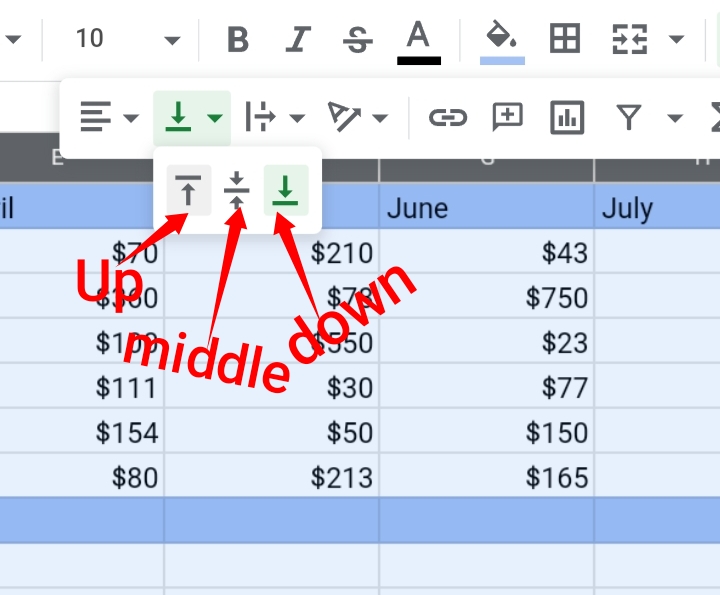 4 How to Change Cell Padding in Google Sheets