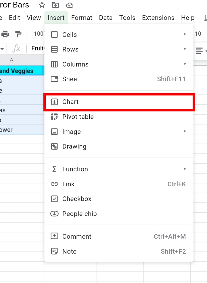 4How To Add Error Bars In Google Sheets