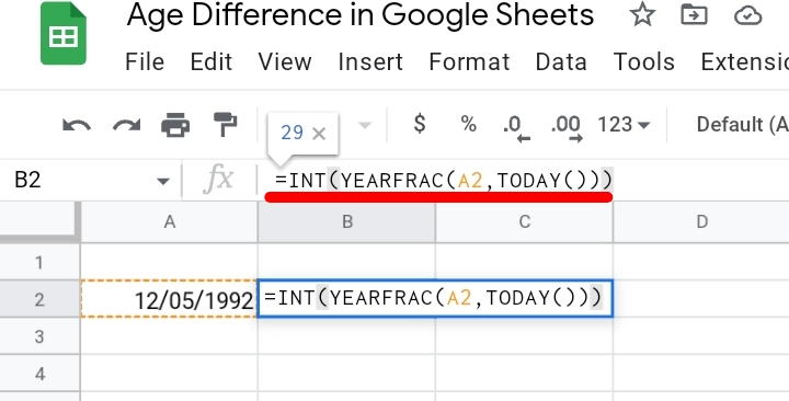 4How To Calculate Ages In Google Sheets