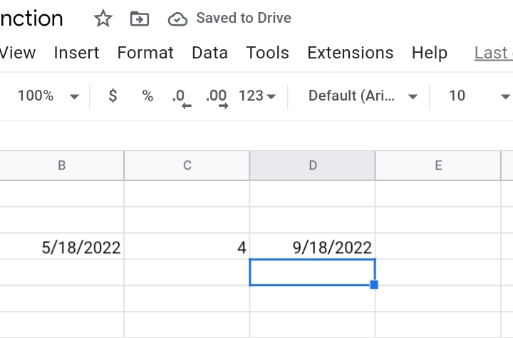 4How-To-Use-The-Edate-Function-In-Google-Sheets