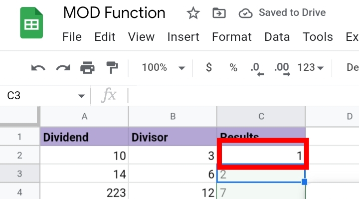 4How To Use The Mod Function In Google Sheets