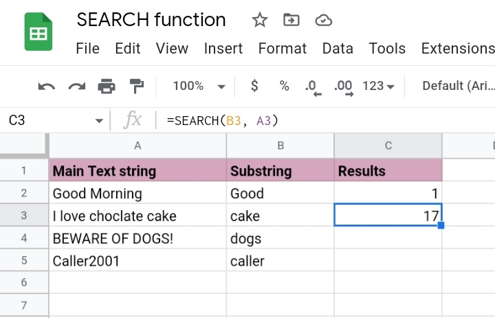 5How To Use The Search Function In Google Sheets.