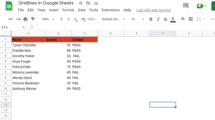 6How To Hide And Show Gridlines In Google Sheets