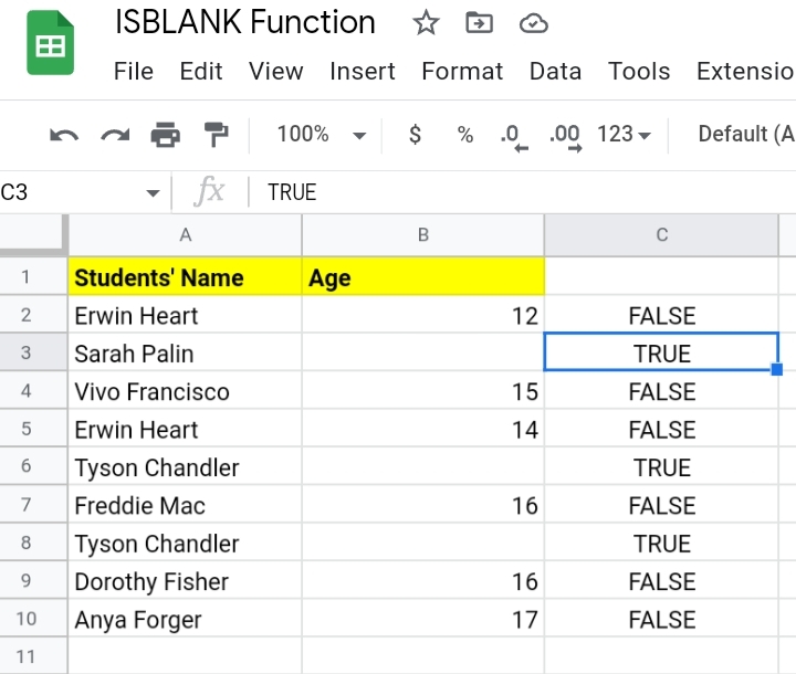 6How To Use Isblank Function In Google Sheets