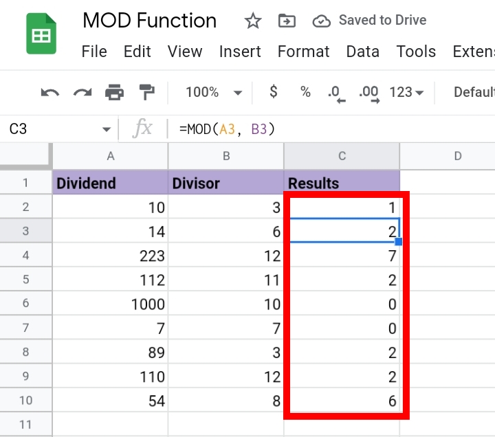 6How To Use The Mod Function In Google Sheets