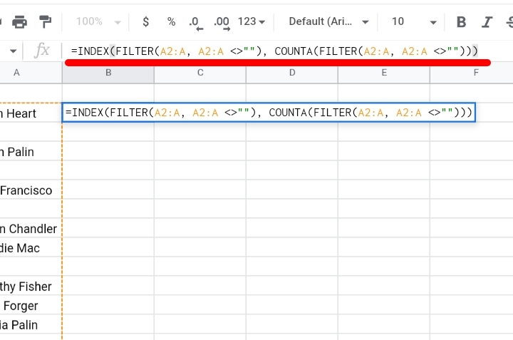 9How To Get The Last Value In A Column In Google Sheets