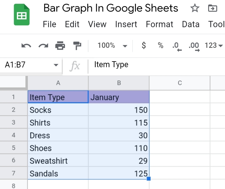 1 How To Make A Bar Graph In Google Sheets