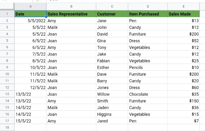 1 SUMIFS Google Sheets