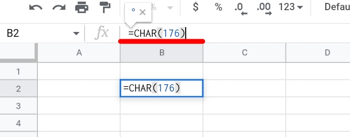 15 How to Insert a Degree Symbol in Google Sheets