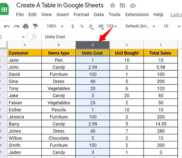 15How To Make A Table In Google Sheets