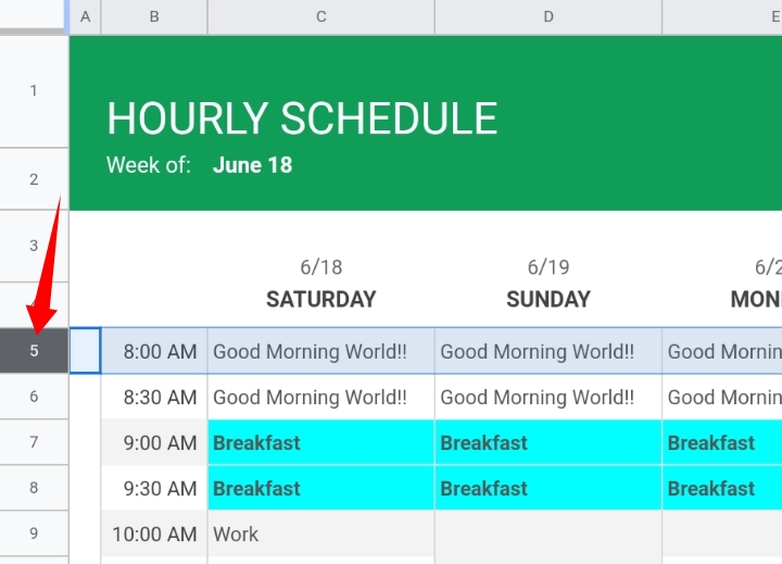 17 How To Make A Schedule In Google Sheets