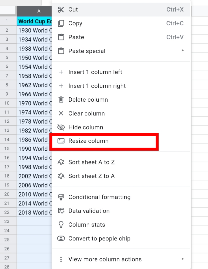 How Do I Autofit Columns In Google Sheets