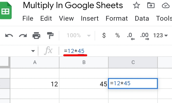 2 How To Multiply In Google Sheets