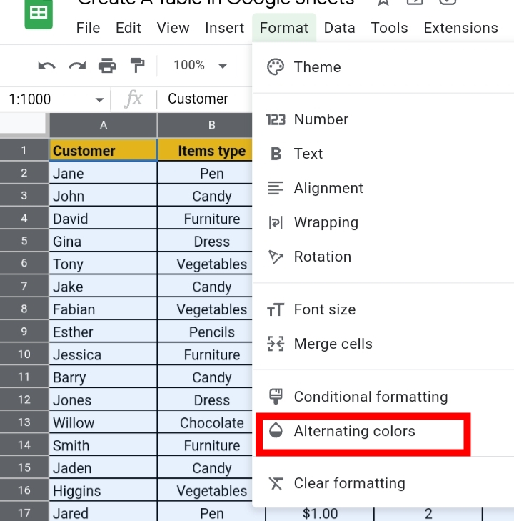 22How To Make A Table In Google Sheets