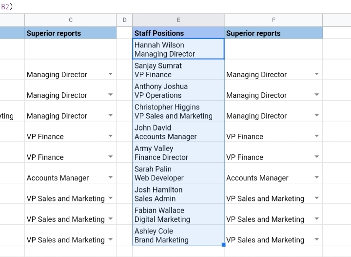 28 How To Create An Org Chart In Google Sheets