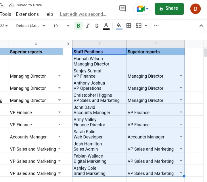 29 How To Create An Org Chart In Google Sheets