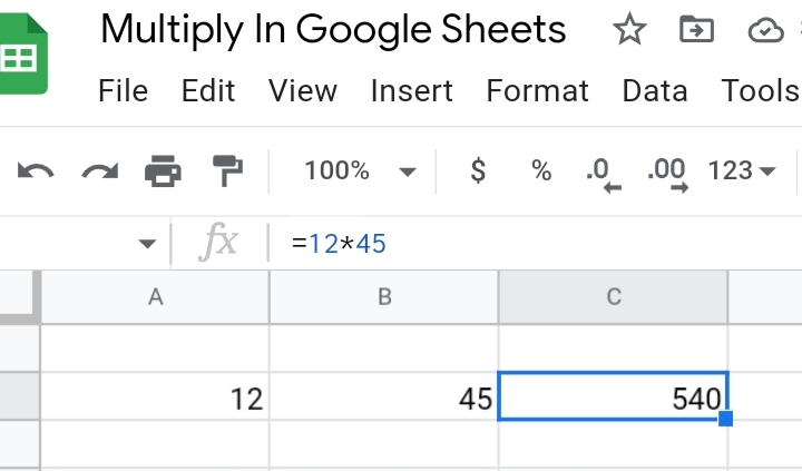 3 How To Multiply In Google Sheets