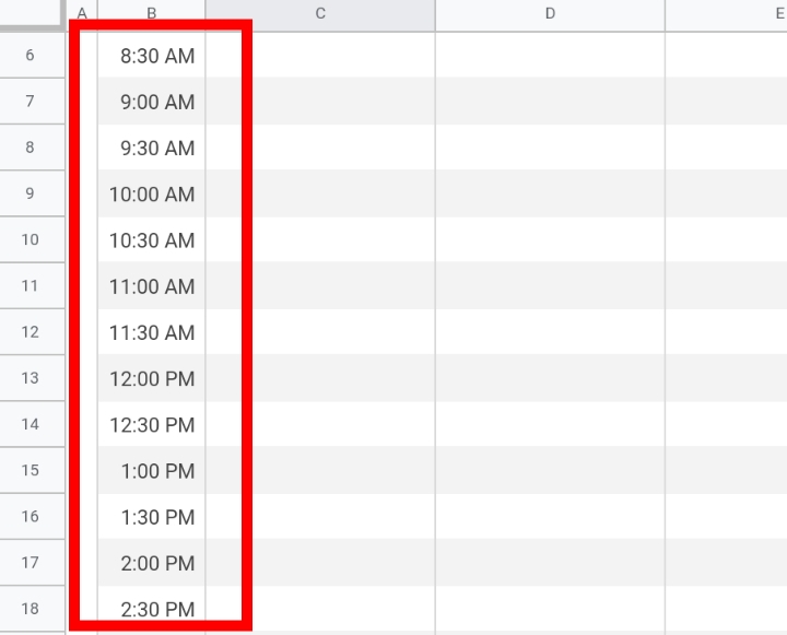 4 How To Make A Schedule In Google Sheets