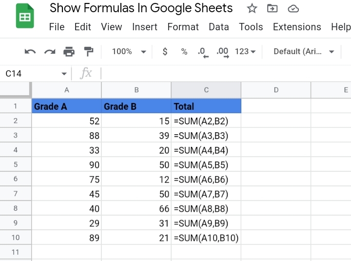 4 How To Show Formulas In Google Sheets