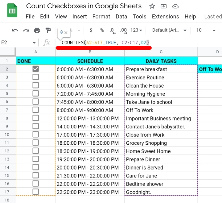 7 How To Count Checkboxes In Google Sheets