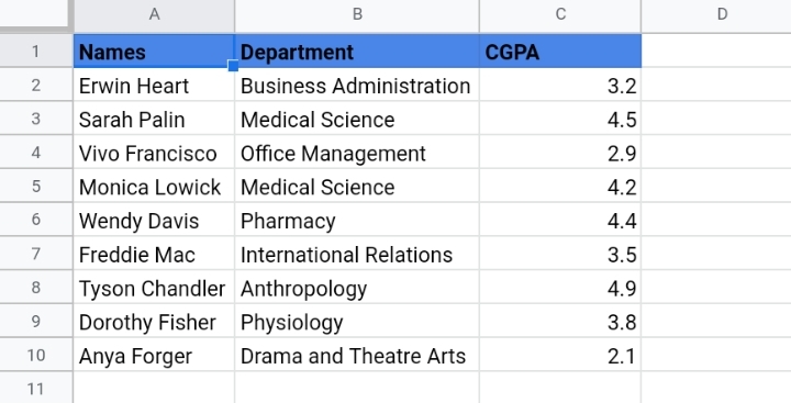 1 Google Sheets FILTER function