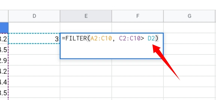 11 Google Sheets FILTER function