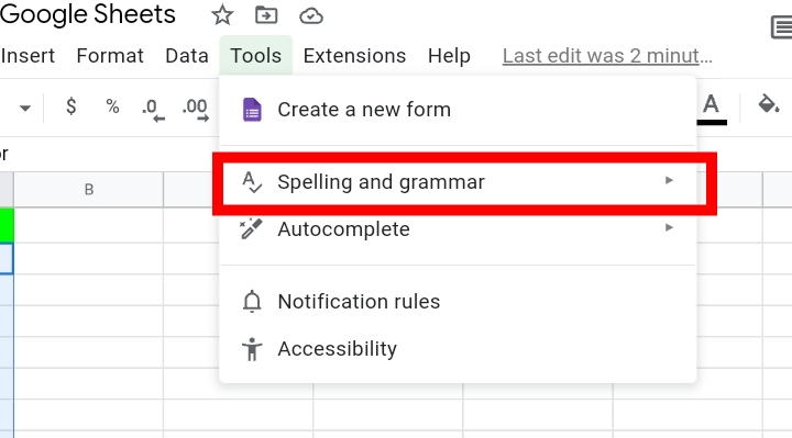 4 How To Use Spell Check In Google Sheets